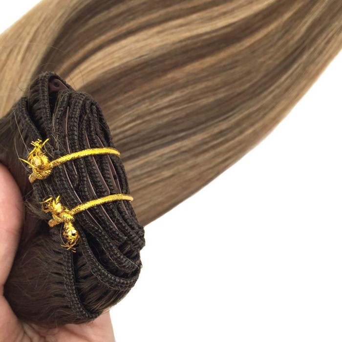 7pcs Clip-in Hair Extensions for Women, Soft & Natural, Handmade Real Human Hair Extensions
