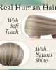 7pcs Ash Blonde Clip in Hair Extensions Add Hair Volume