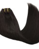 Human Hair Extensions Clip In Dark Brown Remy Straight Thick 120g Real Natural Hair Extensions 18 Inch