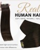 Seamless 8Pcs Real Hair Clip in Extensions Straight Pu Weft Brazilian Clip in Remy Hair Extensions
