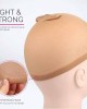 2 Pieces Light Brown Stocking Wig Caps Stretchy Nylon Wig Caps for Women