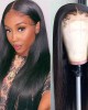 Effortless Straight 4x4 Closure Lace Glueless Mid Part Long Wig 100% Human Hair