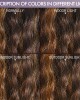 Boho-Chic  Chestnut Brown Highlights Bohemian Curly 5×5 Closure Lace Glueless Mid Part Long Wig 100% Human Hair