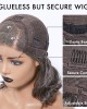 Salt & Pepper Loose Wave Beginner Friendly Glueless 4x4 Closure Lace Wig 100% Human Hair