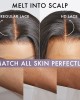 Blonde Mix Black Loose Wave 5x5 Closure HD Lace Glueless Mid Part Short Wig 100% Human Hair