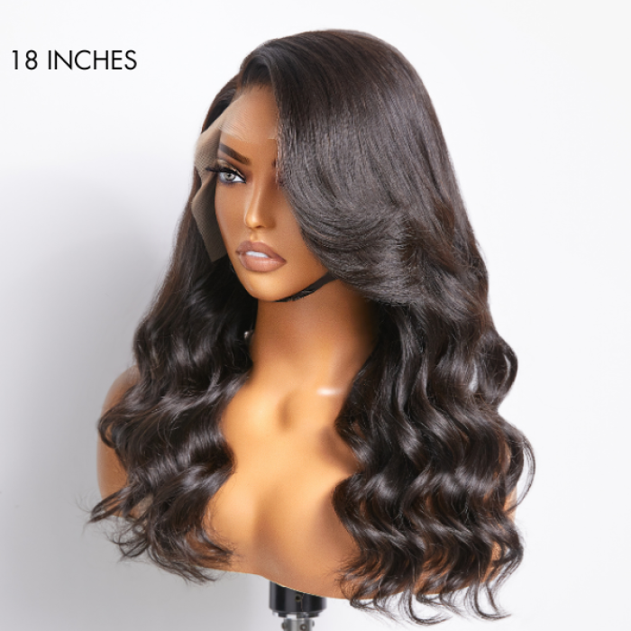 Trendy Layered Cut Ear-to-ear Hairline Loose Body Wave 13x6 Frontal Lace Wig
