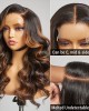 200% Mega Density  Blonde Highlight Loose Wave 5x5 Closure HD Lace Glueless Side Part Long Wig 100% Human Hair