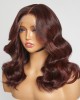 Limited Design  Copper Red Highlight Loose Wave 5x5 Closure Lace Glueless Mid Part Long Wig 100% Human Hair