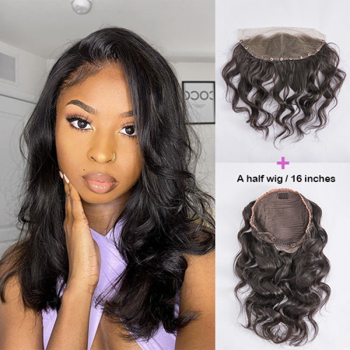 Detachable 13x4 Lace Frontal Wig  Length Switched Arbitrarily  Free Combination