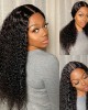 Wet And Wavy  Water Wave 4x4 Closure Lace Glueless Mid Part Long Wig 100% Human Hair