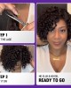 Trendy Short Cut Curly Minimalist HD Lace Glueless Side Part Wig 100% Human Hair