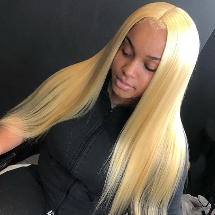 Blonde 613 StraightBody Wave No Lace Half Wig 100% Human Hair