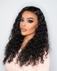 Loose Water Wave 13X4 Frontal HD Lace Side Part Long Wig 100% Human Hair