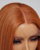 Beginner Friendly Sugar Maple 4x4 Closure Lace Glueless Mid Part Bob Wig 100% Human Hair