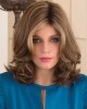 12" Light Brown Base With Honey Blonde Highlights Human Hair Wigs