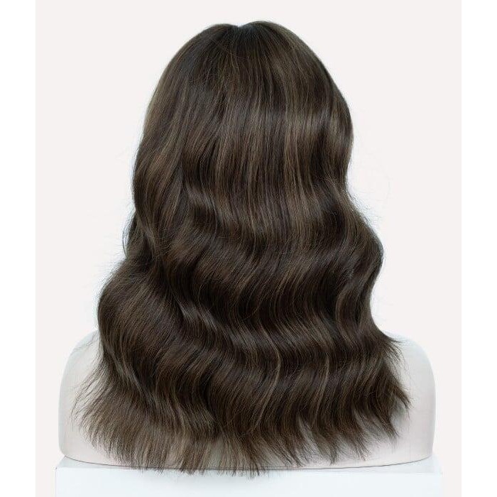 Brown Highlight Remy Human Hair Lace Front Wigs