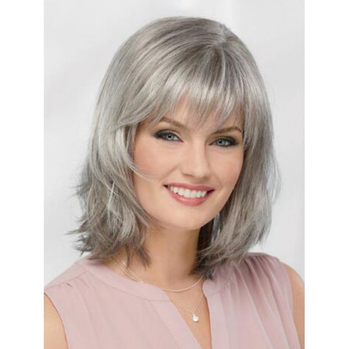 Gray Human Hair Wigs For Women