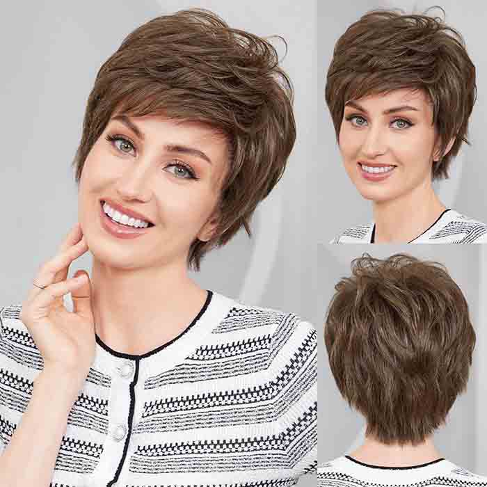 100% Real Human Hair Short Pixie Cut Wig for Daily Use