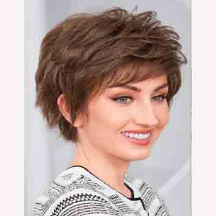 100% Real Human Hair Short Pixie Cut Wig for Daily Use