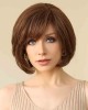 100% Human Hair Wigs for Women Natural Layered Bob Wigs