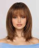 100% Remy Human Hair Wigs with Bangs