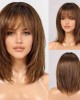 100% Remy Human Hair Wigs with Bangs