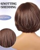 100% Real Hair Short Layered Wavy Bob HD Lace Front Wigs