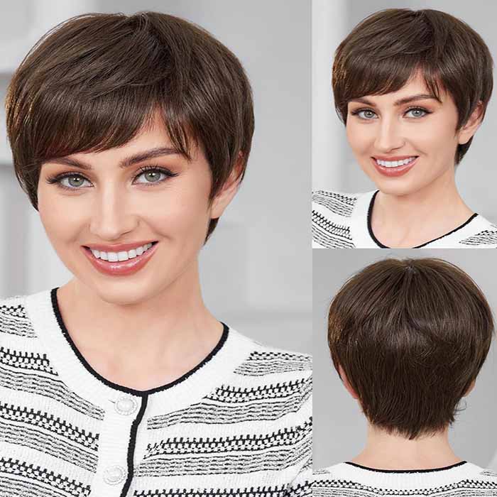 Pixie Cut Short Human Hair Wigs for Women