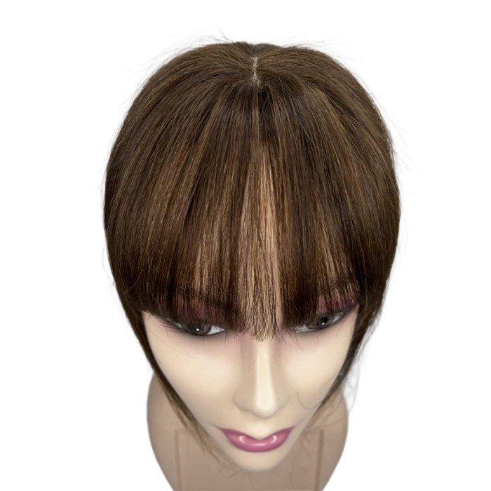 3D Air Bangs Women Mini Short Straight Hair Bangs Toupee Cover Gray Hair