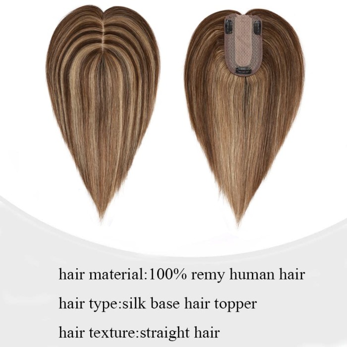 100% Human Hair Clip In On Hair Toppers With Bangs