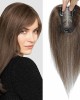 4" * 4.5" Real Human Hair Toppers for Thinning Hair Pieces for Women No Bangs