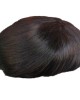 Human Hair Toupee Mono Base With PU Edge