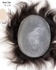 0.08mm Natural Skin Hairpiece Replacement For Men
