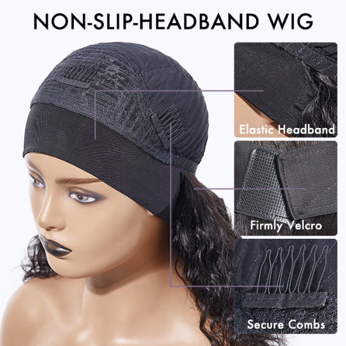 Throw On \u0026 Go | Affordable Headband Bob Wig 100% Human Hair (Get Free Trendy Headbands)