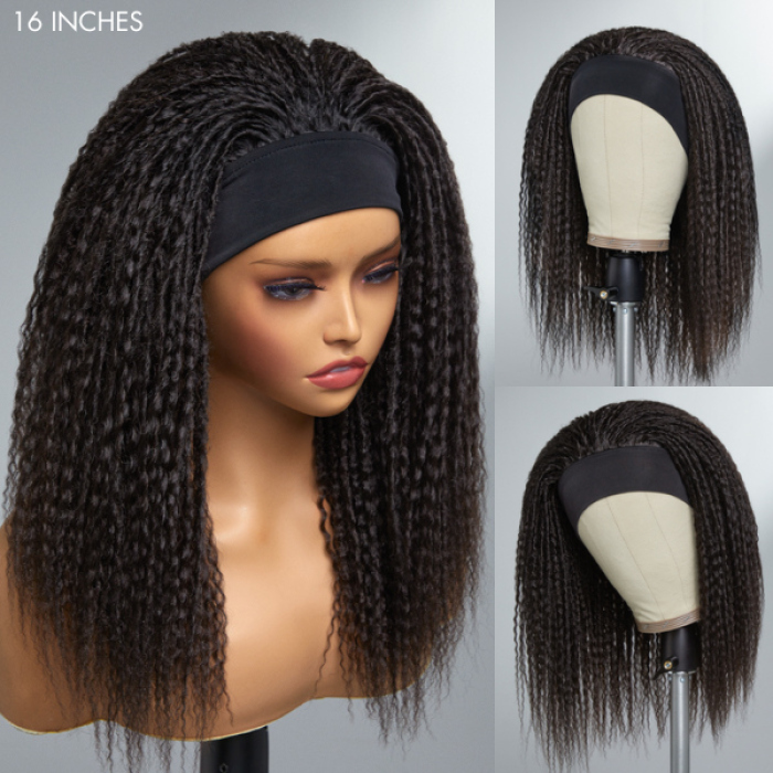 LUVME TWIST | Throw On \u0026 Go Dreadlock Style Glueless Long Headband Wig 100% Human Hair (Get Free Trendy Headbands)