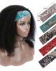 Coily Curly Half Wig With Headband Curly Afro Wig Headband Wig