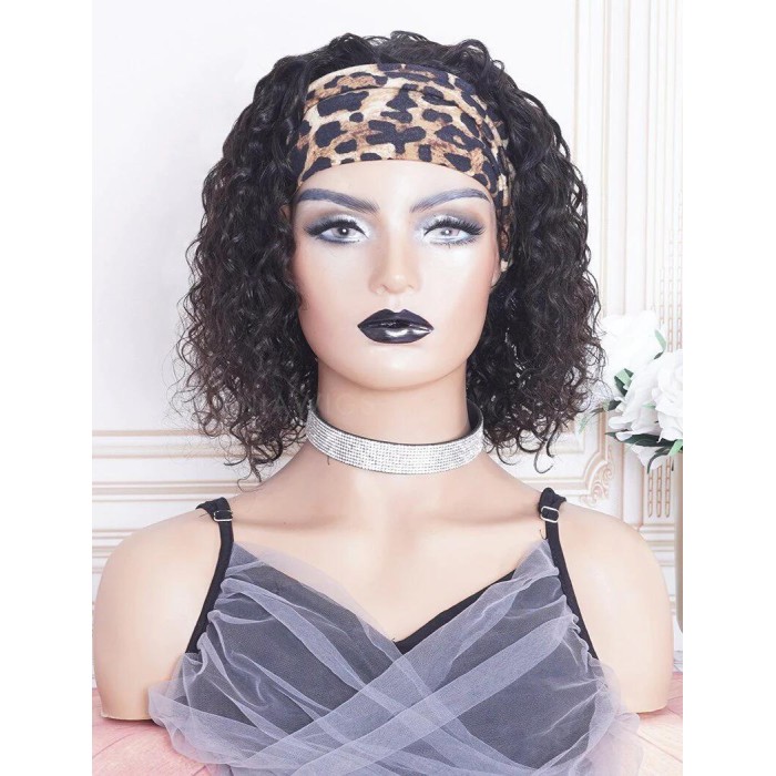 New Arrival Loose Curly Head Band Wig Human Hair Wigs (WITH ONE FREE TRENDY HEADBAND)