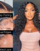 Lytinroop Deep Wave Wig 100 Human Hair Swiss Lace Curly Hair 13*4 Lace Front Wig