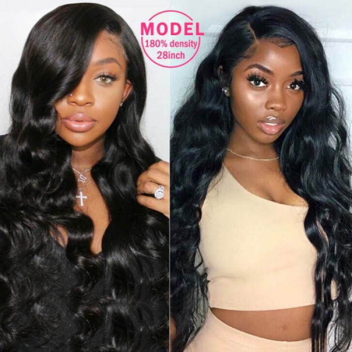 Lytinroop Long Lace Front Wigs Body Wave Pre Plucked Frontal Wigs