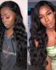 Lytinroop Long Lace Front Wigs Body Wave Pre Plucked Frontal Wigs