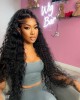 Lytinroop Long Hair Wigs Deep Wave Pre Plucked Lace Front Wigs