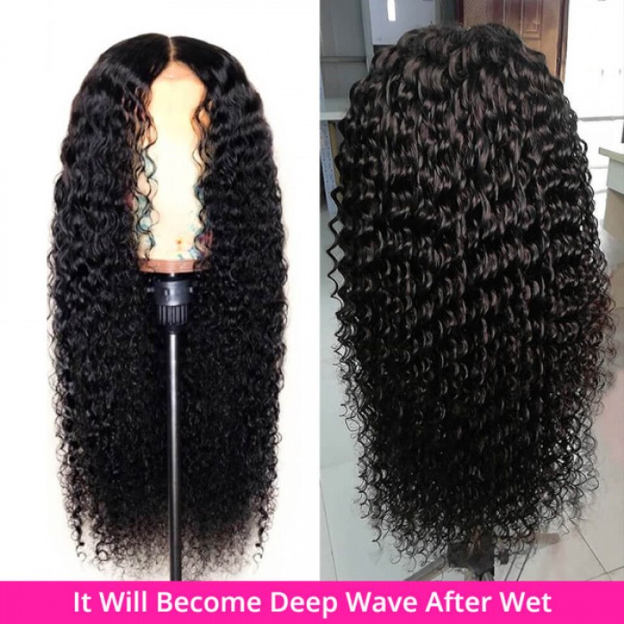 Lytinroop Wet And Wavy Wigs Deep Wave Pre Plucked Lace Front Wigs