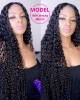 Lytinroop Long Curly Wigs Pre Plucked Human Hair Curly Lace Front Wig