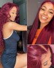 Lytinroop New 99J Lace Frontal Wigs Afordable Human Hair Burgundy Wigs