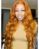 Lytinroop Ginger Orange Color Lace Front Wigs Body Wave Wig Straight Hair Wigs
