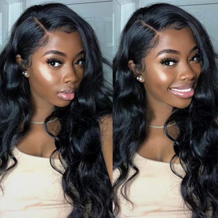 Lytinroop Body Wave Hair LY Frontal Wig Invisible Knots Glueless Lace Wigs