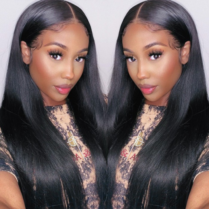 Lytinroop Straight Hair 360 Lace Frontal Wig Pre-Plucked 360 Lace Wigs