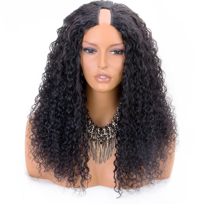 Lytinroop U Part Quick & Easy Affordable 100% Human Hair Wig