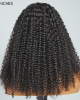 Lytinroop Beginner Friendly Jerry Curly V Part Natural Scalp Glueless Long Wig 100% Human Hair