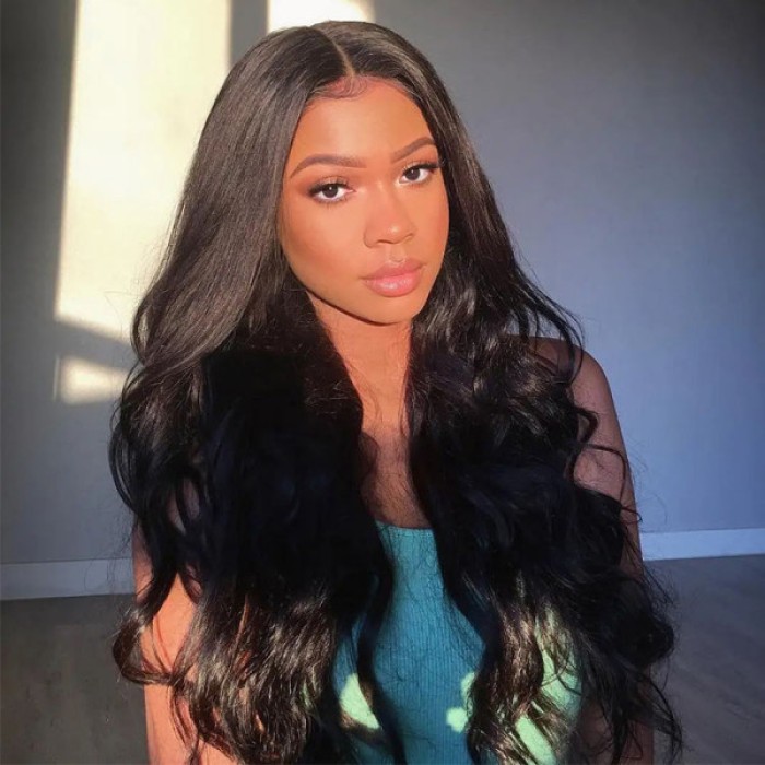 Pre-Plucked Body Wave 4x4 Top HD Lace Wigs Made By Hair Bundles With Closure